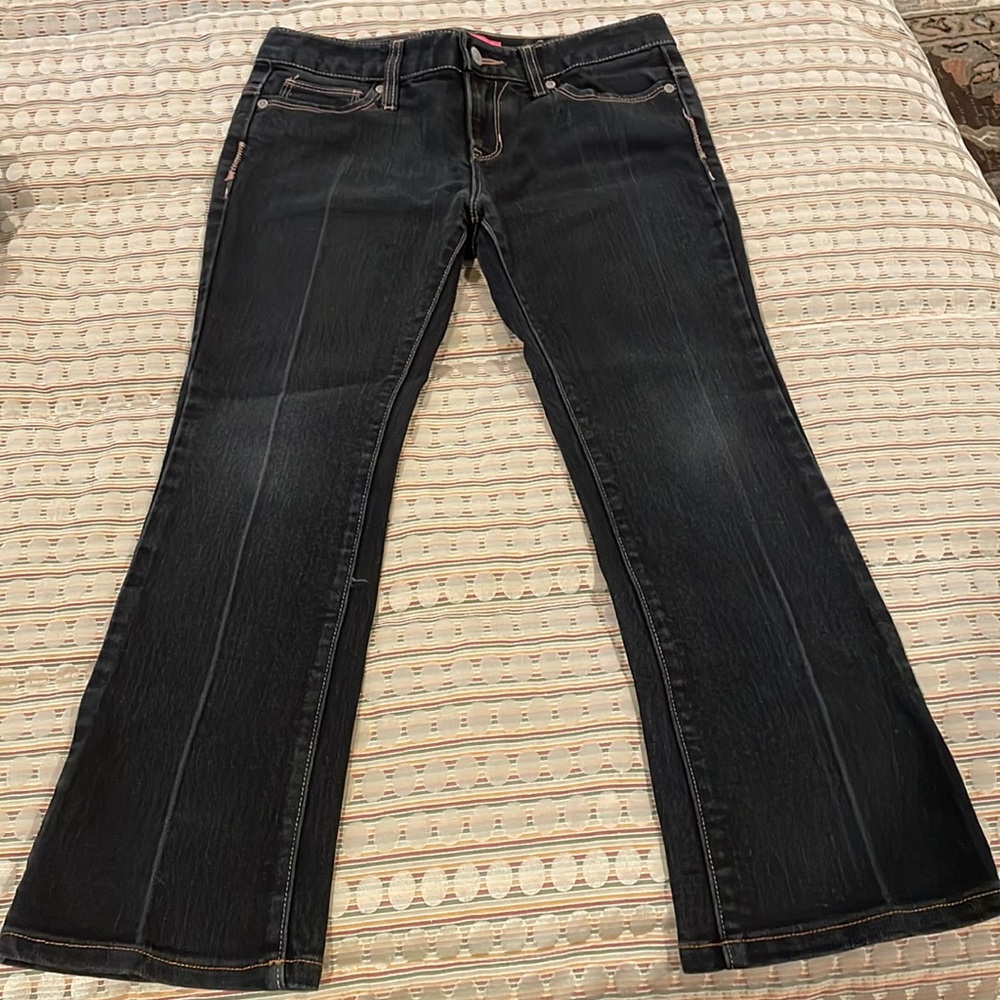 Old kids navy boot cut jeans size 10+
